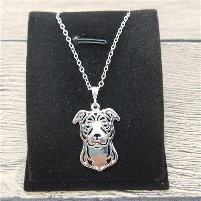 

New Staffordshire Bull Terrier Necklace Trendy Style Staffordshire Bull Terrier Pendant Necklace Women Fashion Pet Dog Jewellery