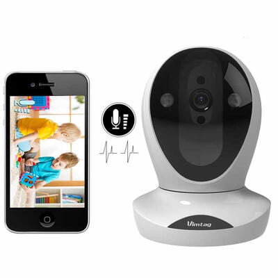 

VimTag Water-Drop HD Cloud IP CameraWirelessVideo MonitorSurveillanceMotion DetectionPanTilt Two-Way Audio Night Vision