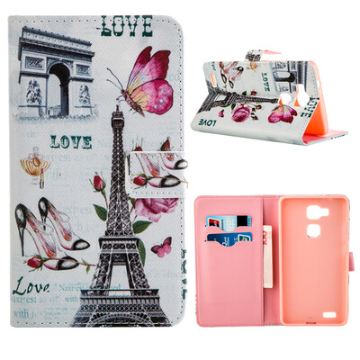 

MOONCASE ЧЕХОЛ ДЛЯ Huawei Ascend Mate 7 Flip PU Leather Fold Wallet Card Slot Kickstand Back [Pattern series] /a09