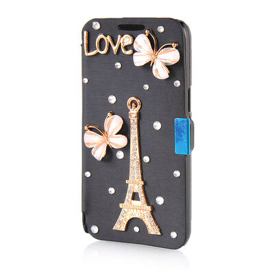 

MOONCASE Luxury Flower Crystal Leather Side Flip Wallet Pouch Case Cover for Samsung Galaxy Express 2 G3815