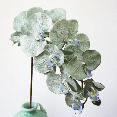 

2pcs 11Heads large Orchid Artificial Flowers Moth Butterfly Orchids Home Wedding Decoration fleurs artificielles deco anniversaire
