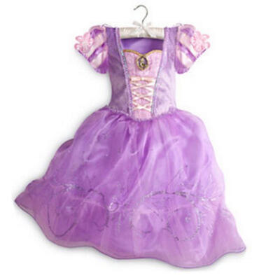 

Frozen Princess short sleeve princess dress Belle Princess even dress girl skirt