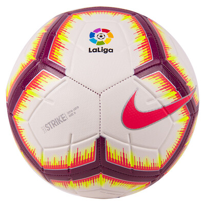 

NikeNIKE Football La Liga Strike La Liga Ball Training Football Standard 5 Ball SC3313-100 White Red