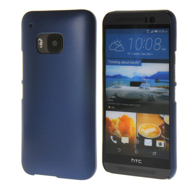 

MOONCASE Matte Hard Rubber Shell Back Protective Rubberized Case Cover for HTC One M9 Blue