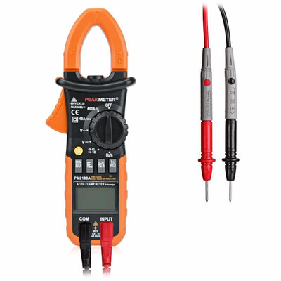 

PEAKMETER PM2108A Digital Clamp Multimeter AC DC Voltage&Current Resistance Capacitance Frequency Duty Cycle Tester