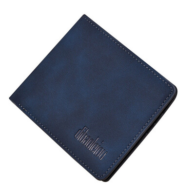 

Fashion Men PU Leather Short Wallets Casual Small Thin Card Holder Purses