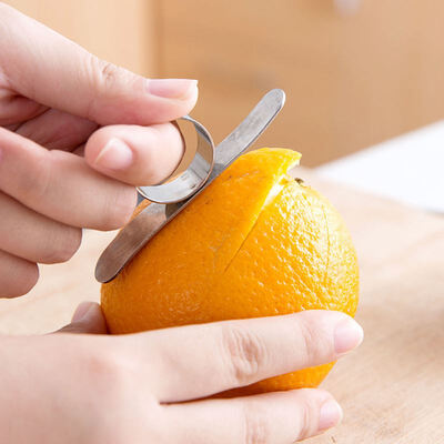 

3pcs Stainless steel fruit orange peeler Device Parer Finger Type Lemon Citrus Parer Fruit Vegetable Tools kitchen accessories