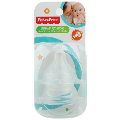 

Fisher Price wide-caliber nipple baby newborn simulation breast milk real silicone pacifier no smell 2 Pack newborn