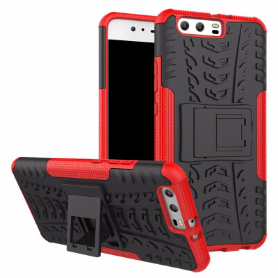 

Goowiiz Phone Case For Huawei P10P10 PlusP10 Lite Armor Tire Texture Rugged Protection PCTPU Full Protection