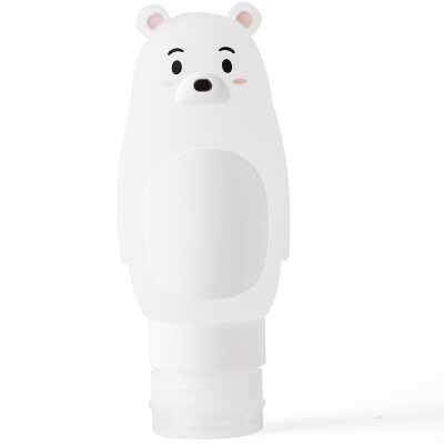 

40000 km cartoon travel silicone suction cup sub-bottle washing cosmetic shampoo shower gel small empty bottle portable sub-bottle bottle SW2112 white polar bear 90ML