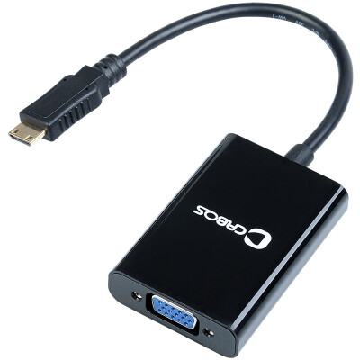 

Foggy Kappa cabos F01001 MICRO HDMI to VGA high-definition converter with audio hdmi to vga adapter with audio power black