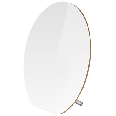 

Mika MECOR desktop HD makeup mirror oval desktop beauty mirror portable fashion portable simple single large wooden dressing mirror 0023
