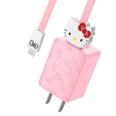 

Hello Kitty Apple Charger 2A Fast Charge Multi-Port Phone Charger Apple Data Cable Set iPhoneX86s7plusipad Charging Cable