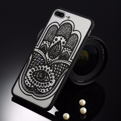 

Sexy Floral Phone Case For Apple iPhone 7 6 6s 5 5s SE Plus Lace Flower Hard PCTPU Cases Back Cover For iPhone X 8 Plus