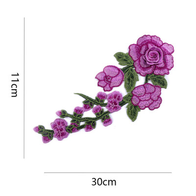 

Sunbling 3D Lace Flower Patch Sew-On Applique Rose Flower Patches for Wedding Dress Clothes Applique Embroidery DIY Handmade