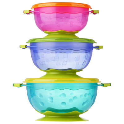 

The first son of the first colorful suction cup bowl set baby tableware anti-scalding anti-skid children sucker bowl strong adsorption easy to carry