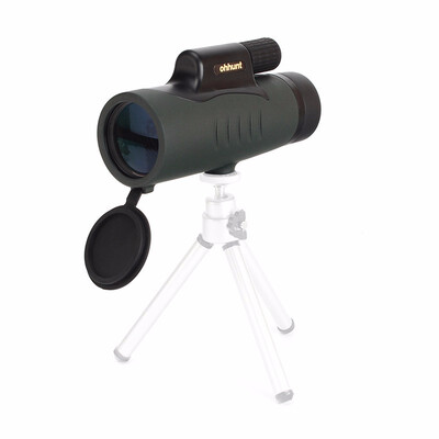 

ohhunt 10x42 Dark Green Monocular Waterproof Fogproof Wide-angle Bright Telescope Hunting Optics Camping Hiking Travel Concert