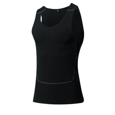 

Elastic Quickly Dry Sports TankTop Training T Shirt Men Workout Gym Running Vest