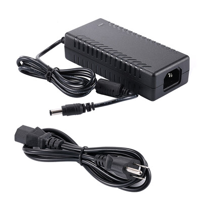 

COOLM Universal AC 100-240V to DC 48V 2A Power Adapter Supply Charger Transformer 96W For LED Light CCTV with Cord Cable