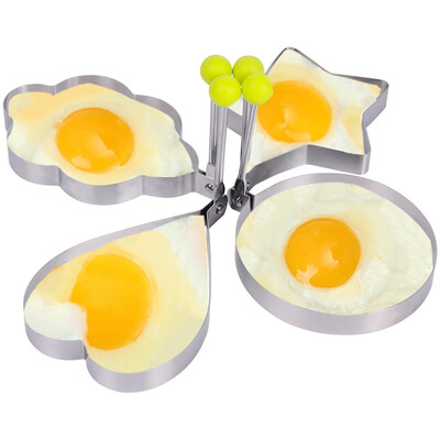 

[Jingdong supermarket] Baijie (Baijie) stainless steel omelette decoction mold four loaded