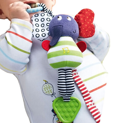 

Elephant Baby Toys Rattle New Infant Plush Mobile Baby Toys Lather Crib Car Hanging Rattles Bebe Stroller