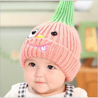 

Buebos Ninos 2015 New Children's Hat Korean Little Naughty Face Super Cute Kids Baby Wool Knitted Hat