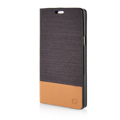 

MOONCASE Canvas Design Leather Side Flip Wallet Pouch Stand Shell Back ЧЕХОЛ ДЛЯ Samsung Galaxy A7 Coffee