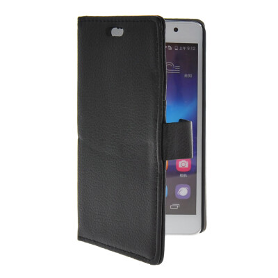 

MOONCASE Slim Leather Flip Wallet Card Pouch with Kickstand Shell Back ЧЕХОЛ ДЛЯ Huawei Honor 6 Black