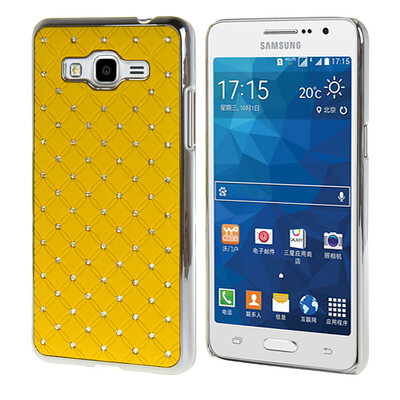 

MOONCASE Жесткий Хром горный хрусталь Bling Звезда обложка чехол для Samsung Galaxy Grand Prime G5308 желтый