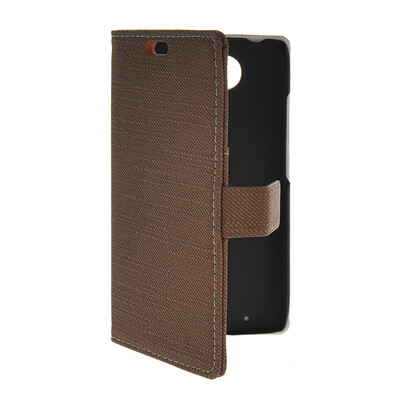 

MOONCASE Slim Leather Side Flip Wallet Card Slot Pouch Stand Shell Back Case Cover for Motorola Moto Droid Turbo XT1254 Coffee