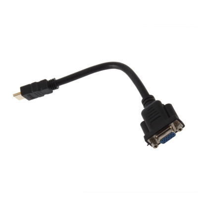 

HDMI Male To VGA D-SUB 15 pins Female Video AV Adapter Cable For HDTV