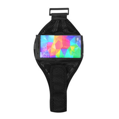 

Sports Mesh Gym Running Jogging Arm Band Holder Strap Pouch For GALAXY S4S5 Black