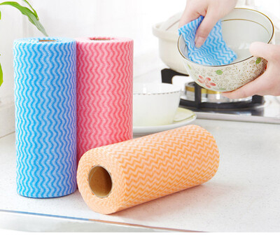 

Cntomlv High Efficient Environmental Colorful Washing Dish Towel Magic Kitchen Cleaning Cloth Non-stick Oil Wiping Rags Towel