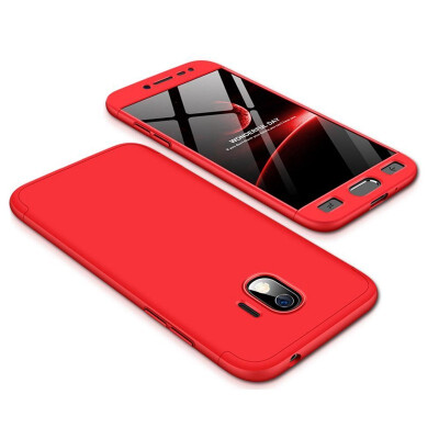 

MOONCASE Three-parts structure design Full Protection Hard Plastic Combination Case for Samsung Galaxy J2 Pro 2018 Red
