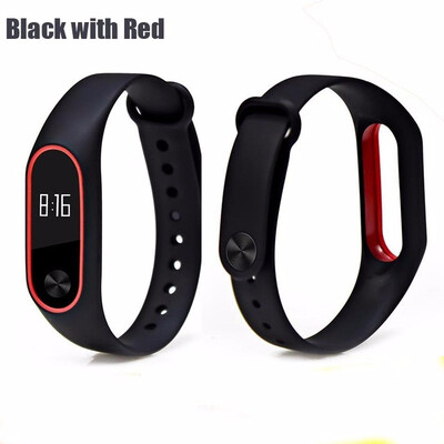 

Double color mi band 2 accessories pulseira miband 2 strap replacement silicone wriststrap for xiaomi mi2 smart bracelet