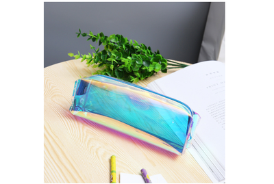 

Laser Purse Pencil Case Cosmetic Makeup Bag Holographic Hologram Zipper Coin Bag