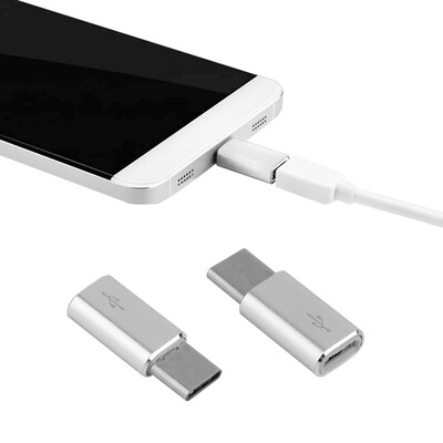 

Алюминий Тип-С вилка для Micro USB Женский Кабельный адаптер конвертер