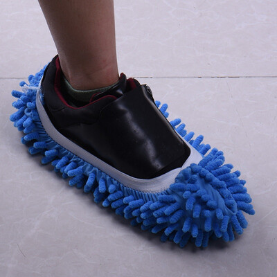 

Cntomlv Fashion Special Offer Polyester Solid Dust Cleaner House Bathroom Floor Shoes Cover Cleaning Mop Slipper
