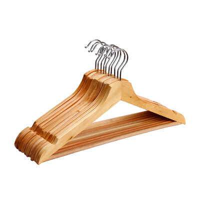 

Additives hangers solid wood hangers suits beech wood drying racks slip wooden wood color pants pants wide shoulders without clothes drying racks environmentally friendly wooden hangers three loaded YX-0747