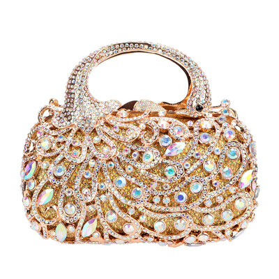 

Fawziya Peacock Handle Clutch Purses For Women Evening Bags And Clutches