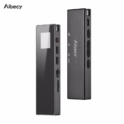 

Aibecy M25 Digital Voice Recorder MP3 Music Player Sound Activated Recording with Loudspeaker Card Slot for Lectures Meeting