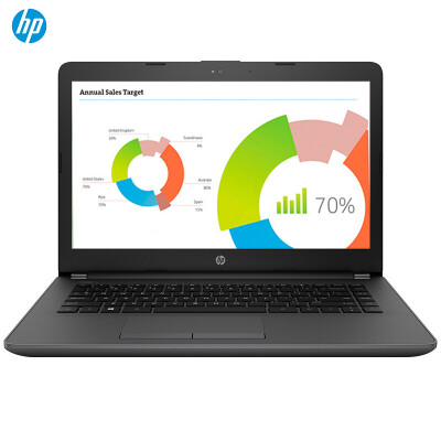 

HP 246 G6 14-inch laptop N4000 4G 256GSSD Win10 one year home black gray silver
