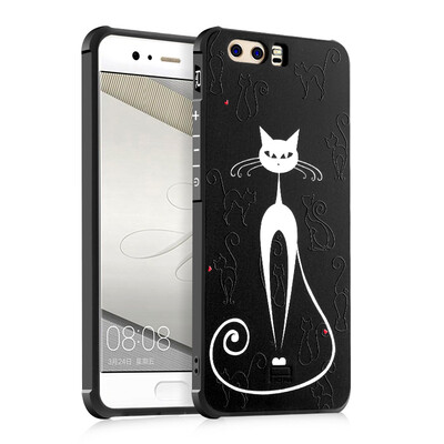 

Goowiiz Fashion Phone Case For Huawei P10P10 PlusP10 Lite Luxury 3D Cute Cartoon Slim Full Soft Silicone