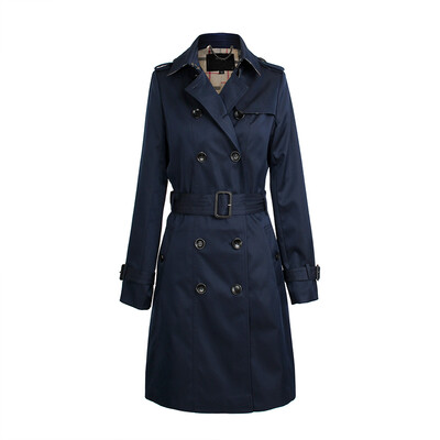 

2018 Autumn New Product Trench Mejur Waterproof Lapel Double Breasted Slim Outwear Trench Coat For Women