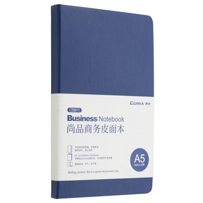 

Coix C5911 A5 Business Leather Notebook Diary Creative Dot Notepad 122 Blue