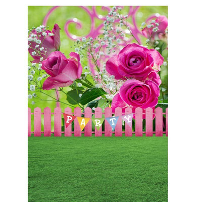 

Three Flower Girls Photo Backdrop 57FT Vinyl Fabric Cloth Digital Printing Photo Background s-987