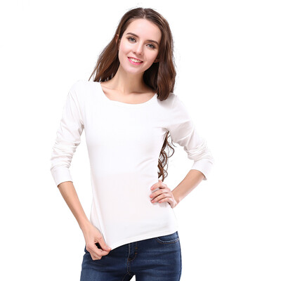 

POPBASIC Women Relax Fit Jersey Round Neck Tee Short Sleeve Cotton T-shirt