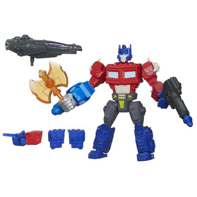 

(Hasbro) Трансформаторы Разнообразие 6 дюймов обновленной версии битвы герой Оптимус Прайм игрушка кукла серия (серый, синий и красный) A8396