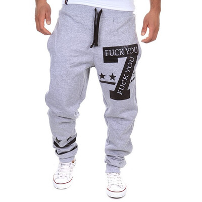 

Zogaa Mens Pant Sports English Printing Casual