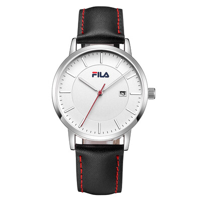 

FILA стильные мужские наручные часы. Водонепроницаемые с кварцевым механизмом и кожаным ремешком.